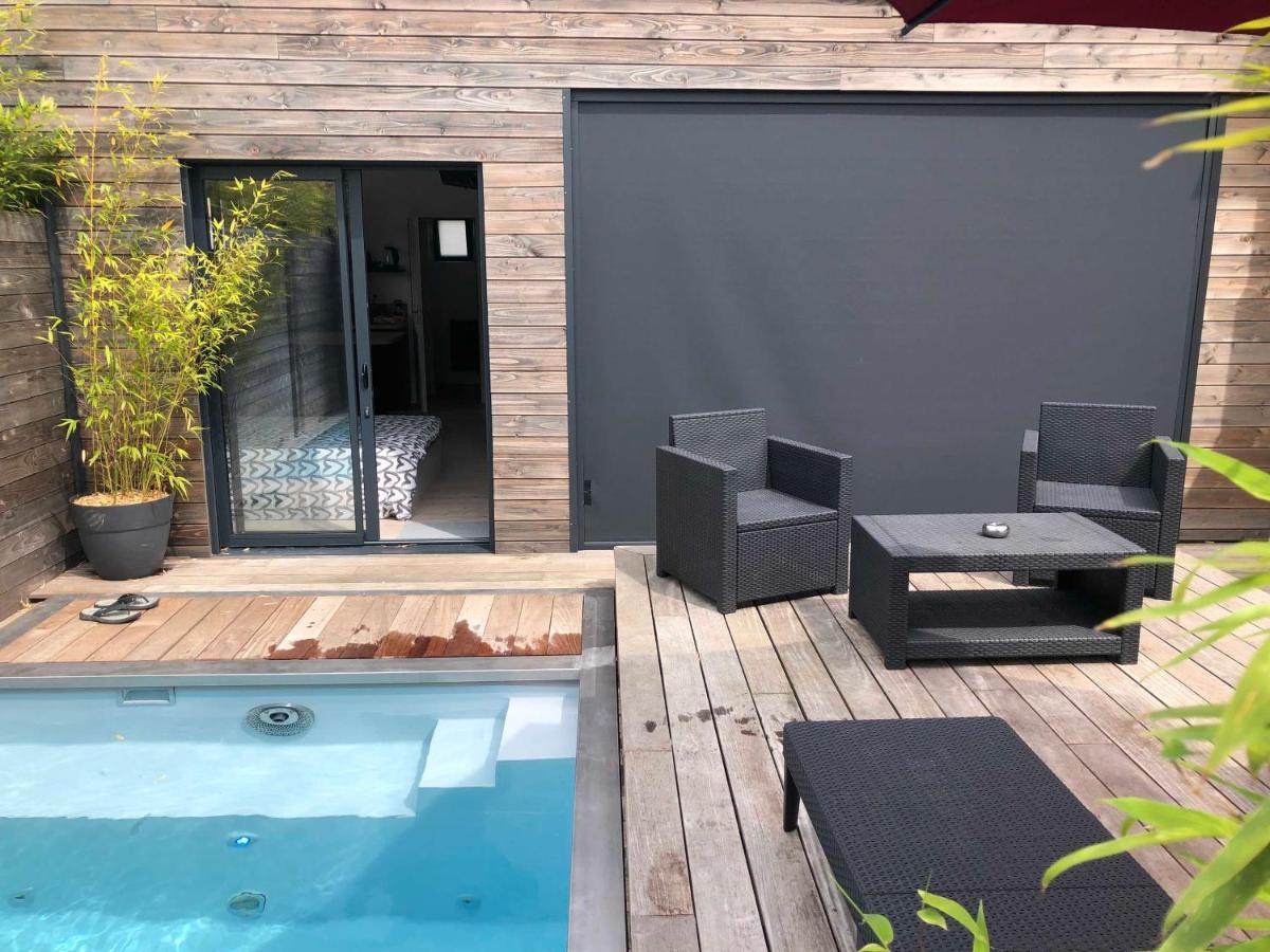 Loft Privatise Avec Spa Xxl Et Piscine Chauffee Bruz Exteriér fotografie